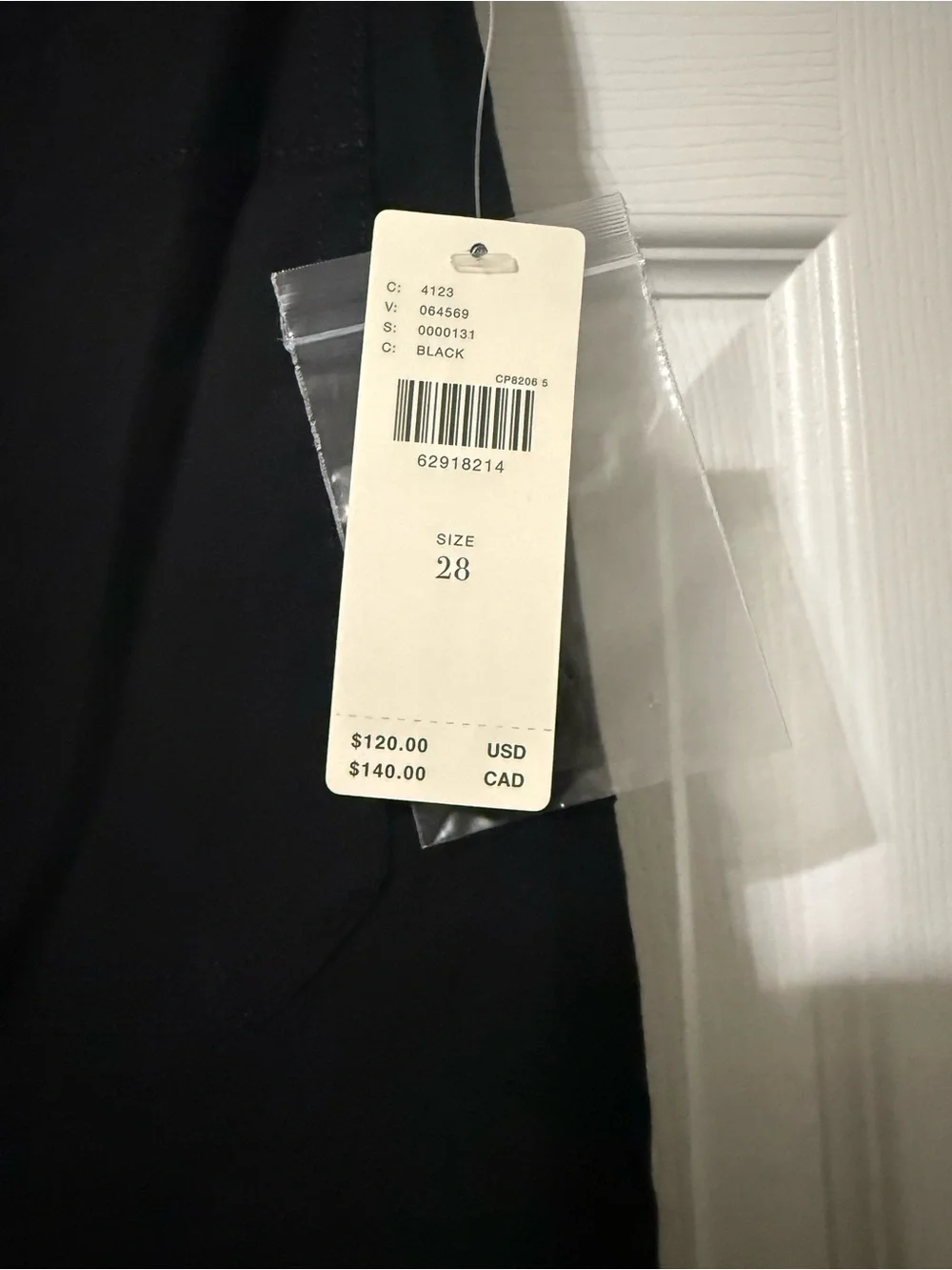 Anthropologie Maeve NWT Colette High-Rise Wide Leg Black Cropped Pants- 28 - Picture 5 of 7